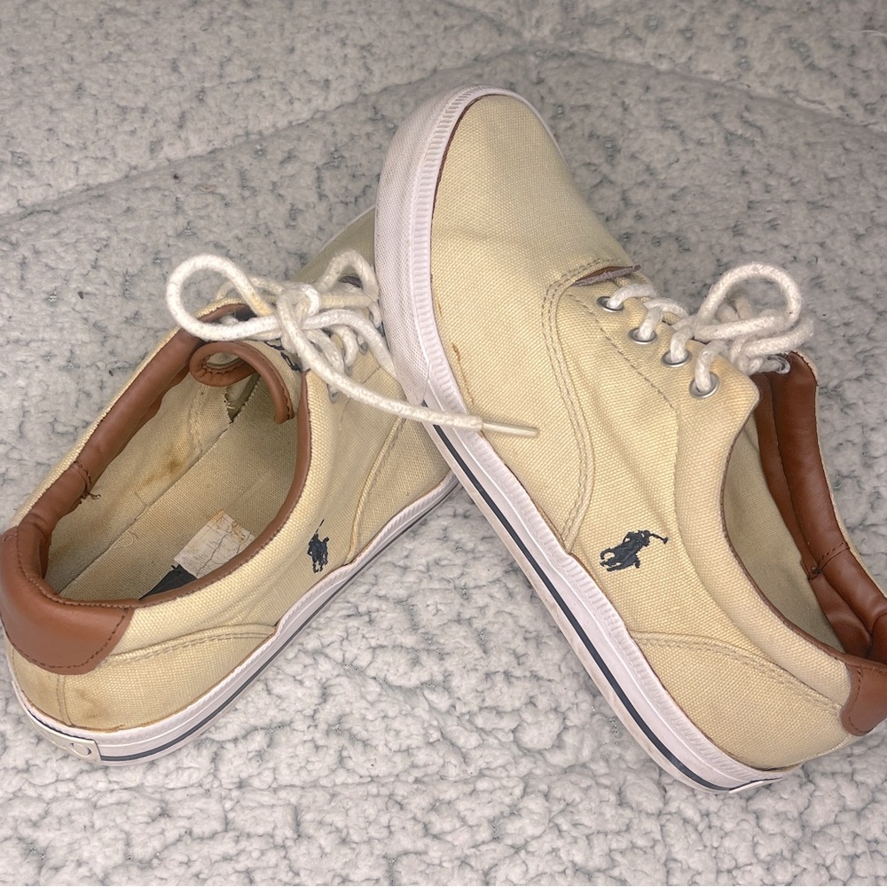 POLO Ralph Lauren size 6 tan sneakers